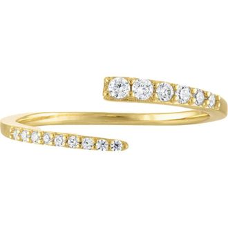 BEN ONI Gold Vermeil CZ Wrap Ring at Nordstrom