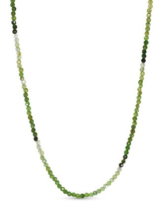 Jewelmak 14K Green Tourmaline Necklace