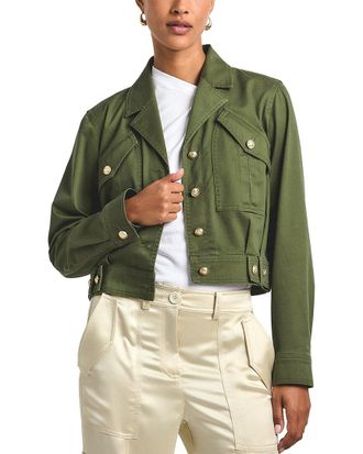Derek Lam Celinora Cotton Drill Cropped Jacket
