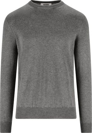 Alpha Studio Kasjmier trui met ronde hals - Grijs