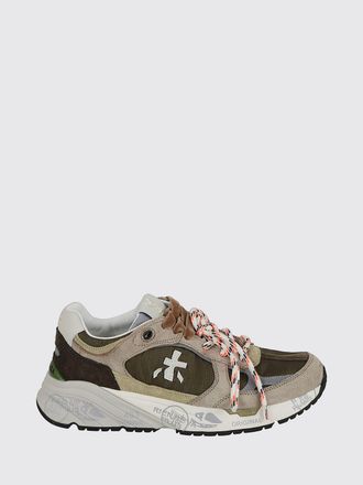 Premiata Sneakers low top Mased in pelle scamosciata e tessuto tecnico con logo