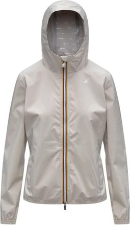 K-Way Lil 2.0 Stretch Dot Jacket - Dames - Regenjassen - Beige - L - Polyester - Jassen