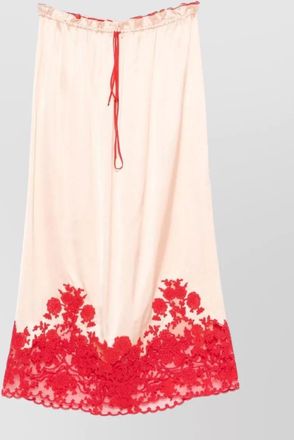 Ermanno Scervino long skirt floral embroidery lace midi