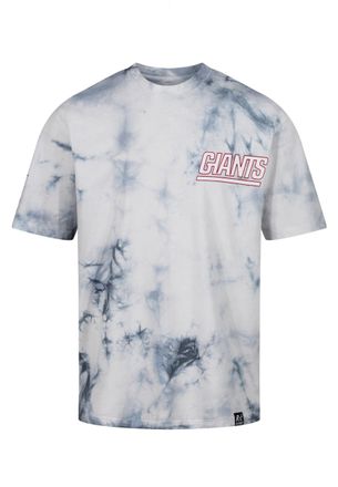 Recovered Clothing New York Giants NFL Tie-Dye Relaxed Oversized T-Shirt Navy White