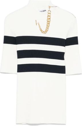 Jean Paul Gaultier T-shirt a coste - Bianco