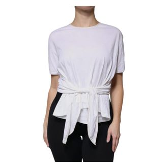 Dolce & Gabbana Dames, Tops, Wit, Maat: XL Katoen