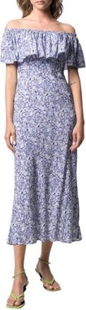 Rixo Floral Tabitha Midi Dress Size S