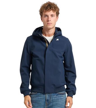 K-Way Blue Slim Hood Jacket