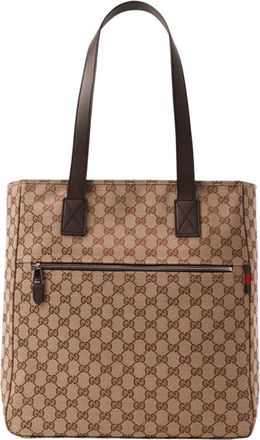 Gucci Brown GG Logo Medium Tote