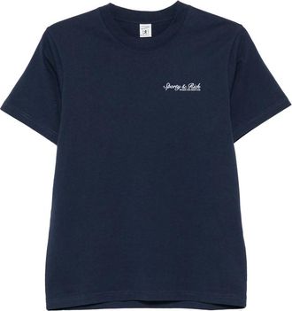 Sporty & Rich Syracuse Logo-print Cotton T-shirt