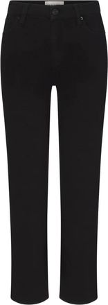 Frame Denim button-fastening jeans - women - Cotton/Lyocell/Elasterell-P/Elastane - 24 - Black