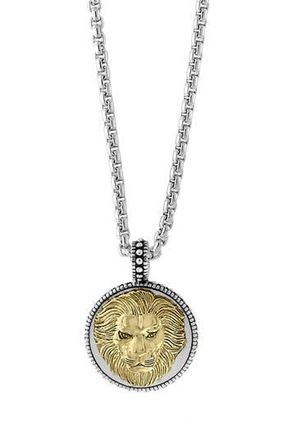 Effy Mens Lion Head Pendant Necklace in Gold at Nordstrom Rack, Size 22