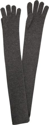 Max Mara Long Cashmere Glove - unisex - Handschoenen - Grijs - ONE Size - Kasjmier - Accessoires