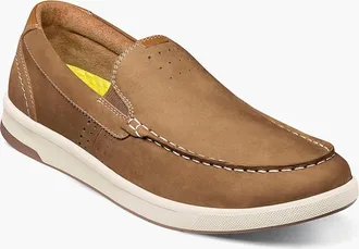Florsheim Mens Crossover Moc Toe Slip On Shoes In Mushroom