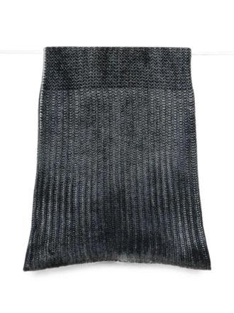 Avant Toi Scarf Hand Painted Destroyed Effect Neck-Warmer