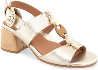 Gentle Souls Miracle Slingback Sandal in Champagne Leather at Nordstrom, Size 5.5