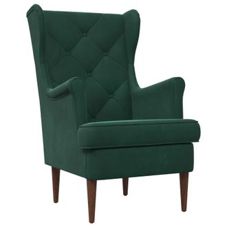 vidaXL Sill&oacute;n Verde Oscuro Terciopelo Vidaxl