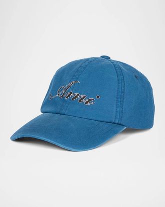 Ami Men & apos;s Ami Embroidery Baseball Cap