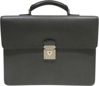 Louis Vuitton Pre-owned Handbags, male, Black, Size: ONE SIZE Pre-owned Robusto 1 Taiga briefcase