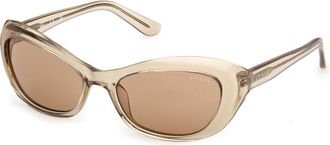 Guess GU00286 59E Womens Sunglasses Brown Size 55