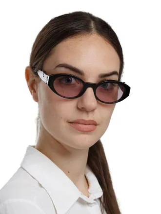 Zadig&Voltaire SZV502 Acetate Cat-Eye Sunglasses - Black