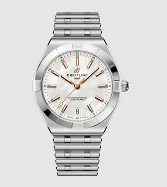 Breitling Chronomat Automatic White Dial Ladies Watch A10320101A1A1