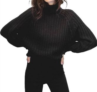 LBLC The Label Jules Chunky Knit Sweater In Black