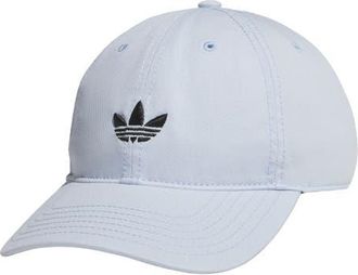 adidas Trefoil Adjustable 6-Panel Baseball Cap in Crystall Sky Blue/Black at Nordstrom