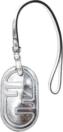 Fendi Pre-owned Travel pass case - unisex - Vintage Accessoires - Grijs - ONE Size - Leer - Vintage