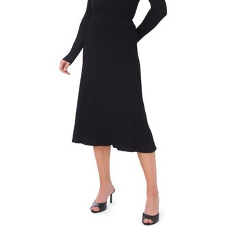 Ted Baker Rib Midi Skirt in Black/Bronze at Nordstrom Rack, Size X-Large