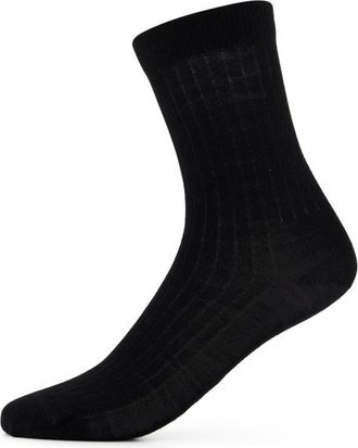 Stoic Merino Basic Rib Socks Classic Multifunktionssocken - Unisex | schwarz