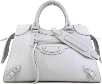Balenciaga Pre-owned Leather balenciaga-bags - Dames - Vintage Handtas - Grijs - ONE Size - Leer - Vintage