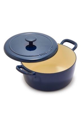 GreenPan x Bobby Flay 5.5-Quart Enameled Cast Iron Dutch Oven in Blue at Nordstrom
