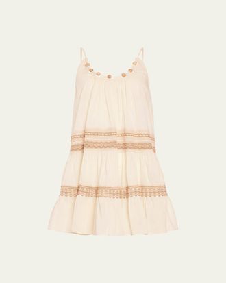 Ramy Brook Jovie Embroidered Mini Dress