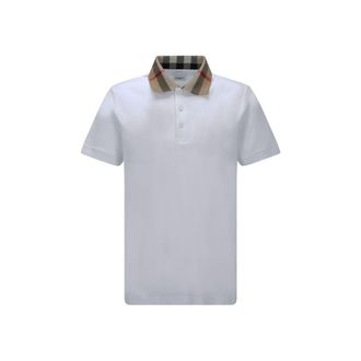 Burberry Witte Katoenen Poloshirt