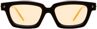 Kuboraum Sunglasses Maske P25 Bt Glossy Black/Light Orange Unisex