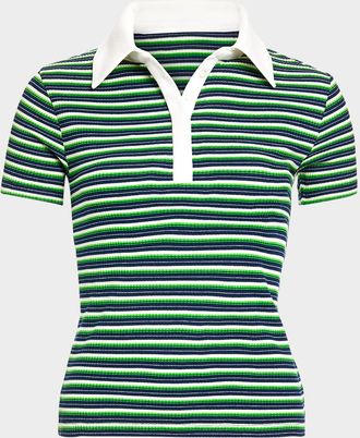 Ramy Brook Avalon Striped Polo