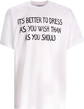 Moschino slogan-print T-shirt - White