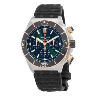 Breitling Super Chronomat B01 Chronograph Automatic Chronometer Green Dial Mens Watch UB0136251L1S1