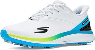 Skechers Blade Tour SI Mens Golf Shoes White/Blue/Yellow : 10.5 3E - Extra Wide, Synthetic