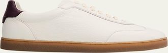 Brunello Cucinelli Mens Deerskin Leather T-Toe Sneakers