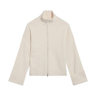 Max Mara Zip-throughs, female, Beige, Size: L Cardigan