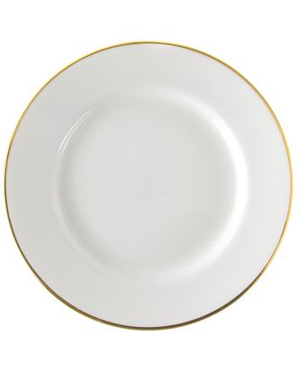 10 Strawberry Street Set of Six Gold Line Luncheon Plates