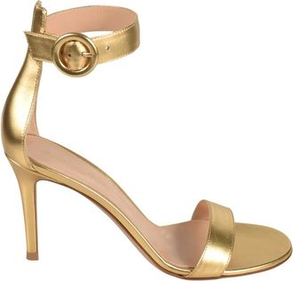Gianvito Rossi Portofino Sandal - Dames - Sandalen met hakken - Geel - 36 EU - Leer - Schoenen