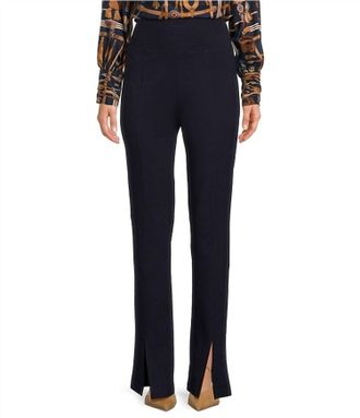 Tyler B&ouml;e Margie Ponte Front Slit Pants In Black