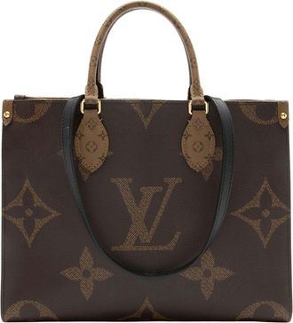 Louis Vuitton Giant Monogram Canvas Onthego Mm Tote (Authentic Pre-Loved)