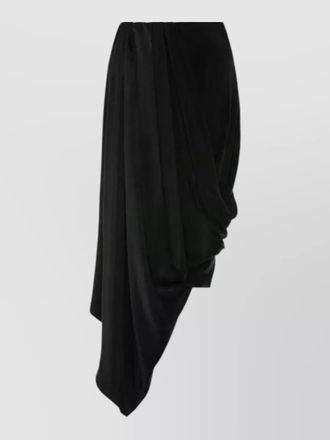 Maison Margiela midi skirt asymmetric draped design high low