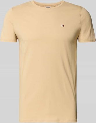 Tommy Jeans Regular Fit T-Shirt aus reiner Baumwolle in Beige, Gr&ouml;&szlig;e XXL