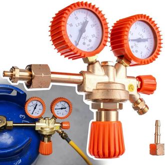 OEM Reductor De Cilindro De Gas Propano Butano 2 Man&oacute;metros Cilindro De Lat&oacute;n 11kg