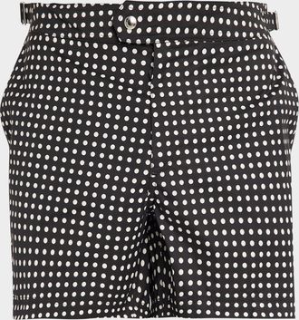 Tom Ford Polkadot Mid-Rise Shorts